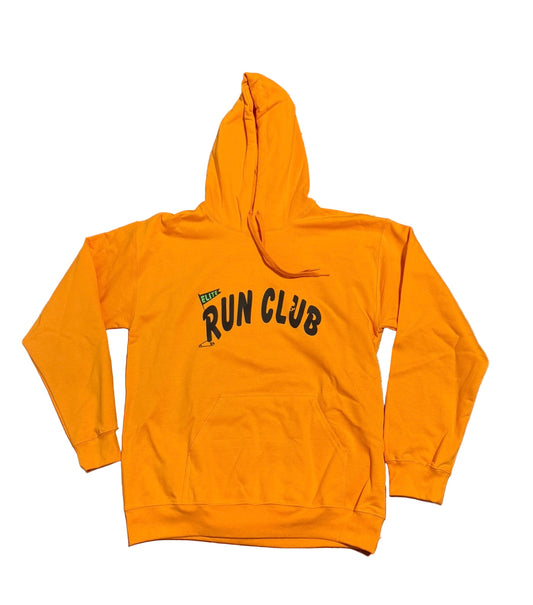 Run club Elite Orange Hoodie Unisex Fit (S,M,L,XL)